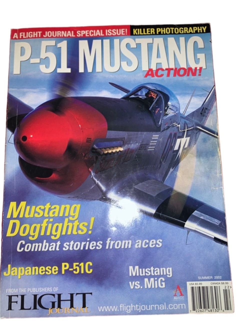 Flight Journal P-51 Mustang Action Magazine summer 2002